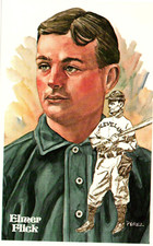 Postcard Elmer Flick 1981 Perez-Steele Galleries Hall of Fame Fourth Series
