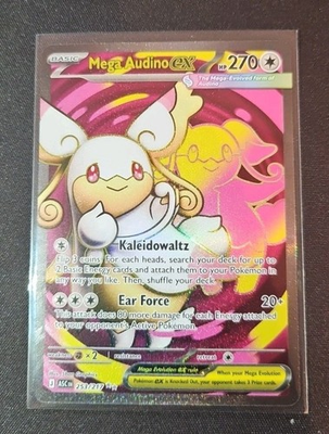 #ad Pokémon TCG Mega Audino Ex Full Art 253 217 Ascended Heroes Ultra Rare NM $7.99