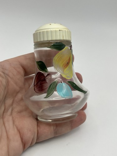 Vintage Bartlett Collins Glass Salt Or Pepper Shaker With Pear Fruit With Lid - Picture 2 of 6