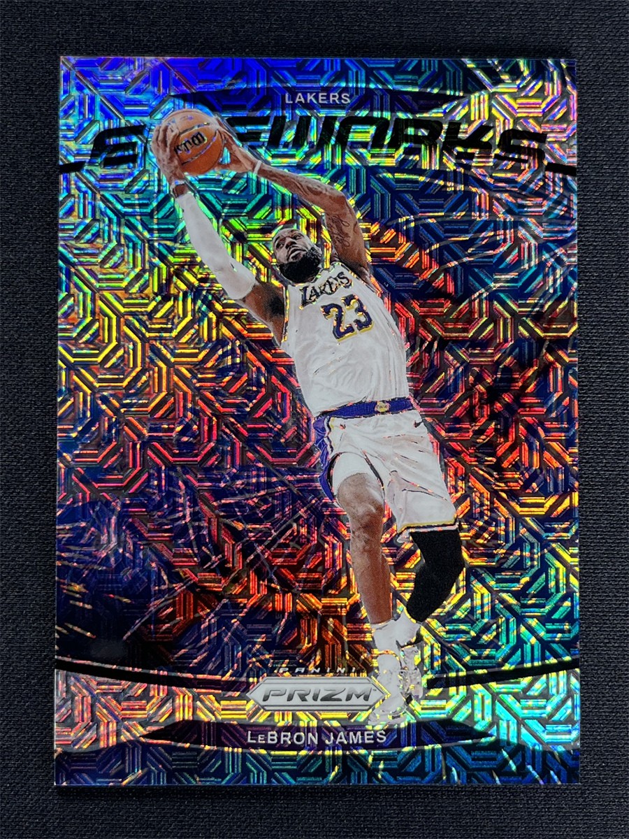 2024-25 Panini Prizm Basketball LeBron James #19 Mojo Prizm Fireworks Lakers /25