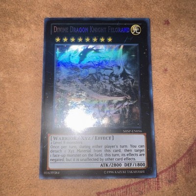   YUGIOH Divine Dragon Knight Felgrand SHSP-EN056 GHOST RARE NM ENGLISH TCG