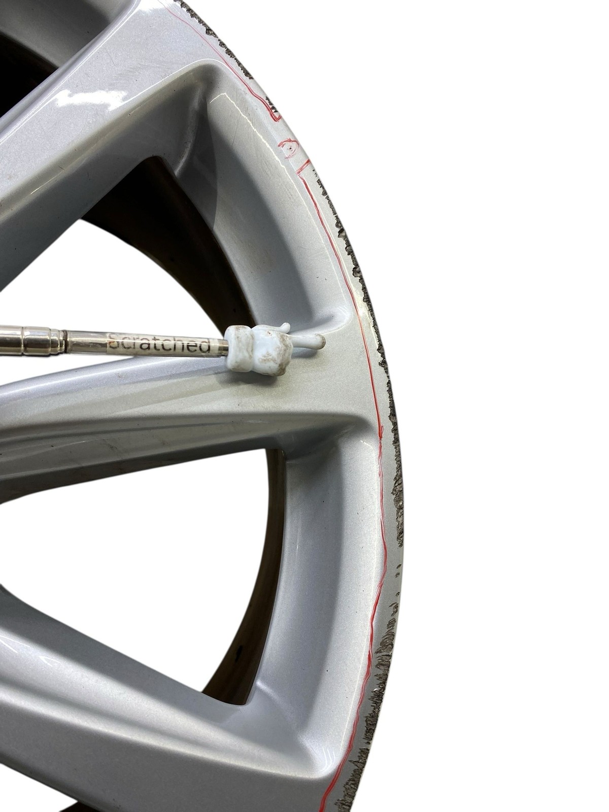 2022 Aston Martin vantage 20x11 Rear 5 V-spoke Wheel Rim *Curb Rash*