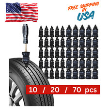 60 Pcs Rubber Tire Nail Repair Kit Screw In Tire Plugs for Car Truck SUV Van