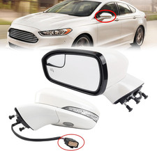 Left Driver Side Mirror Assembly Compatible with Ford Fusion 2016-2020 Power  H