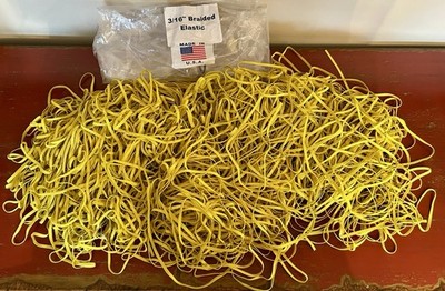 Bundle of 3/16  Braided Elastic Hundreds of Yards