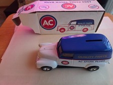 1950 Panel Delivery Truck Bank AC Spark Plugs Die Cast Metal Ertl 1992 USA Made