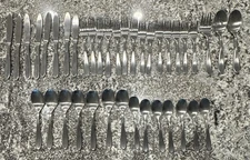 Hampton Silversmiths Stainless Messina Flatware 39 Piece Lot Good Preowned
