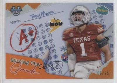 2024 Bowman U Making the Grade Orange Refractor 6/25 Trey Moore #MG-20 0e6p