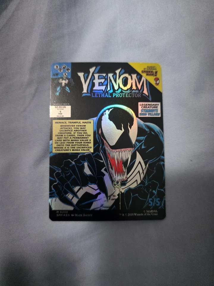 🔥🔥 Eddie Brock (0233) (Borderless) Marvel's Spider-Man Foil - Image 2 of 2