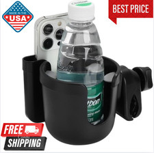 Universal Cup Bottle Phone Holder For Wheelchair Stroller Walker Bike Scooter US