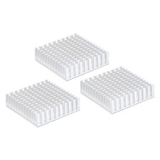 3Pcs 40x40x11mm Heatsink Aluminum Radiator Heat Sink White