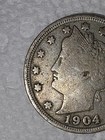 1904 P Liberty Head V Nickel 5C Coin Charles E Barber US Ungraded — photo 4