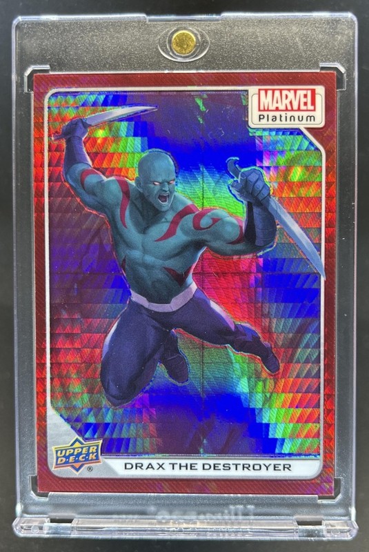 2023 Upper Deck Marvel Platinum Drax The Destroyer Red Prism #/199