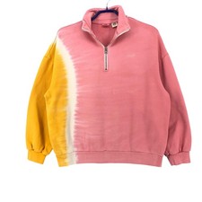 LEVI'S STRAUSS  CO Women 1/4 Zip Neck Oversized Pullover Jumper Size S