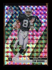 Tim Brown 2025 Panini Mosaic 139 Mosaic Camo Pink Oakland Raiders