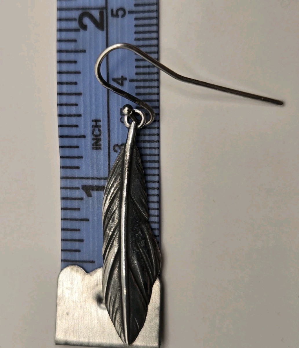 James Avery Feather Dangle Single Earring Retired… - image 4