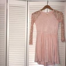 Forever 21 Ballet Pink Lace Dress Size 13/14