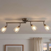 Deckenleuchte Deckenlampe Spotleuchte Beweglich Led Glas KüChenlampe 4 Flammig