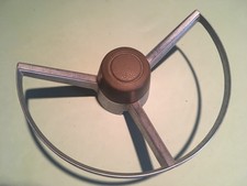 1968 69 Mopar A B Body Steering Wheel Center Ring Button Rare Saddle Tan
