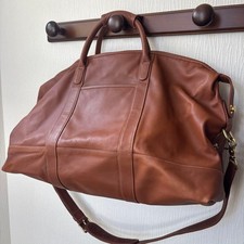 COACH Vintage Leather Boston Bag Brown Large Travel Duffle USA Made