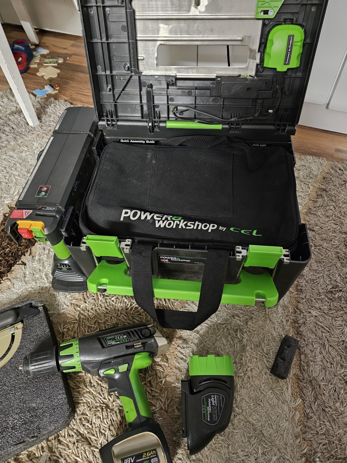POWER 8workshop Lithium Cordless Power Tool Set