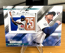 2022 Topps #SEP-JROD Julio Rodriguez RC Jackie Robinson Patch Mariners Rookie