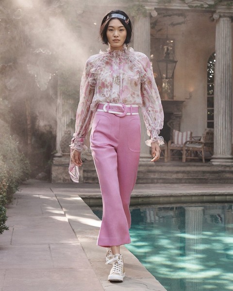 Zimmermann Super Eight Floral Blouse Pink Size 0
