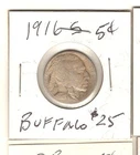1916-S Buffalo Nickel Tough Date! No reserve .99 cents starting bid S/H combined