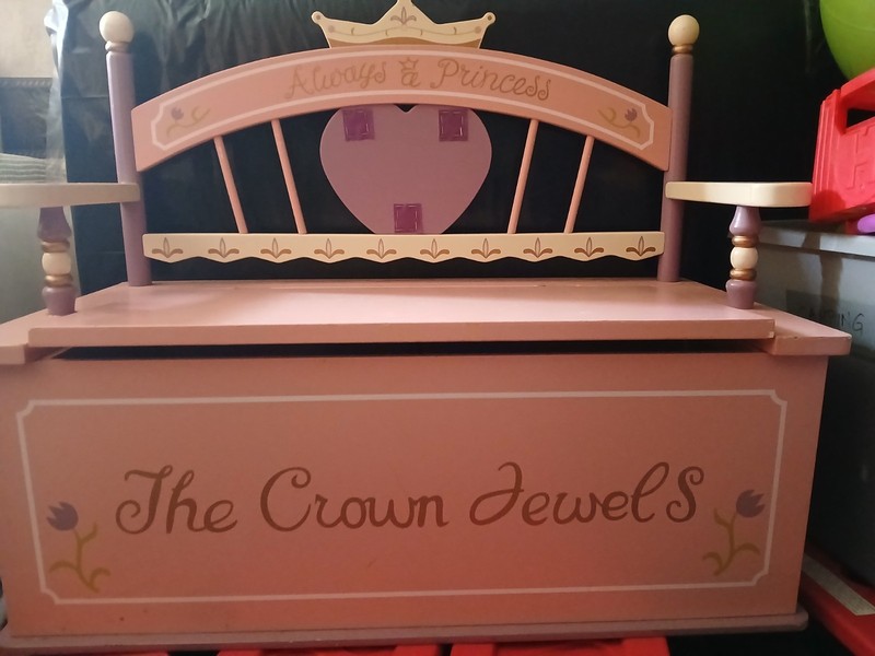 Princess toy bench