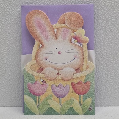 Easter Basket Spring Tulips Bunny Greeting Cards Set of 10