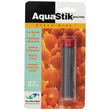 Two Little Fishies AquaStik Stone Grey Epoxy Putty for Aquarium 57g (2 oz)