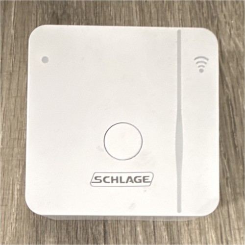 Schlage BR400 Smart Lock Bridge White Matte Plastic Bluetooth Wi-Fi Square