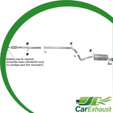 Auspuffanlage für AUDI A1 1.4 TFSI +Schalldämpfer