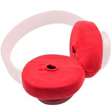 2Pcs Red Anti-dust Velour Fabric Case Cover For On-ear Over-ear Headphones gg