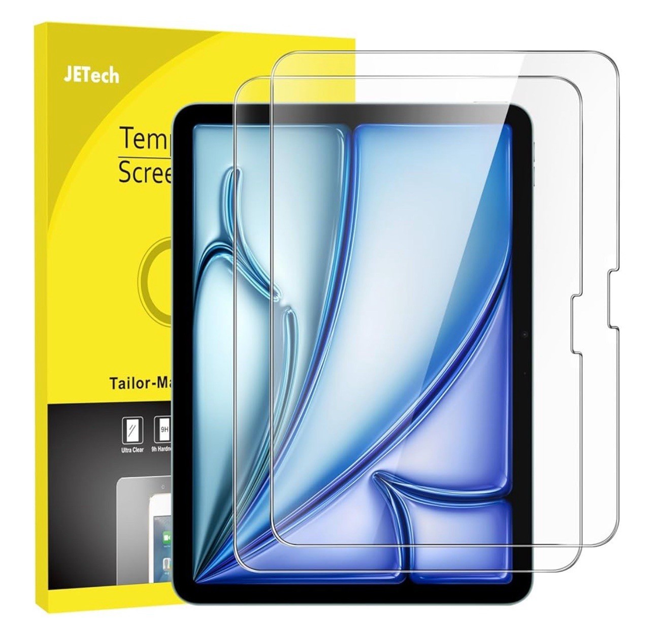 Jetech Screen Protector HD Clear 2 Pack For The iPad Air 11 Inch M2/M3