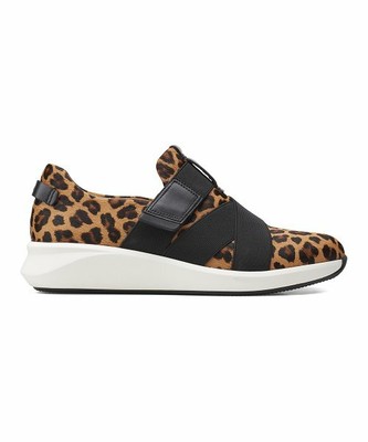 clarks leopard sneakers