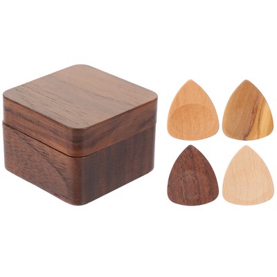  1 Set E-Gitarren-Picks, Folk-Gitarren-Picks mit Aufbewahrungsbox aus Holz,