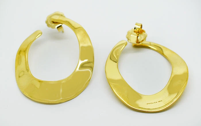  PENDIENTES ARO MEDIA LUNA IPPOLITA SENSO ORO AMARILLO 18K * PRECIO DE VENTA SUGERIDO POR EL FABRICANTE $4,995.00 Foto 2 de 4