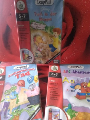 3 LeapFrog Lernspiel Alter 4-7 ''Pooh in der Klemme''/ ''ABC..''/''Einkaufen''