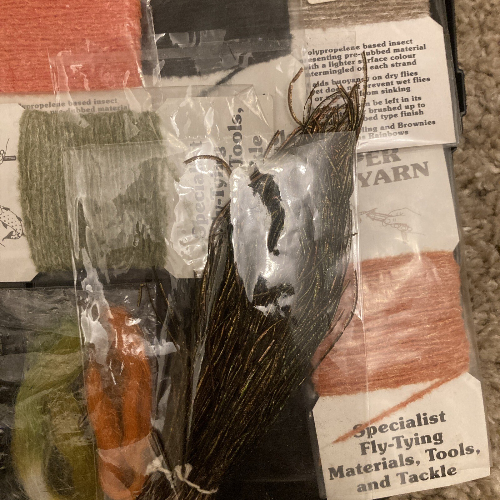 fly tying materials job lot eBay