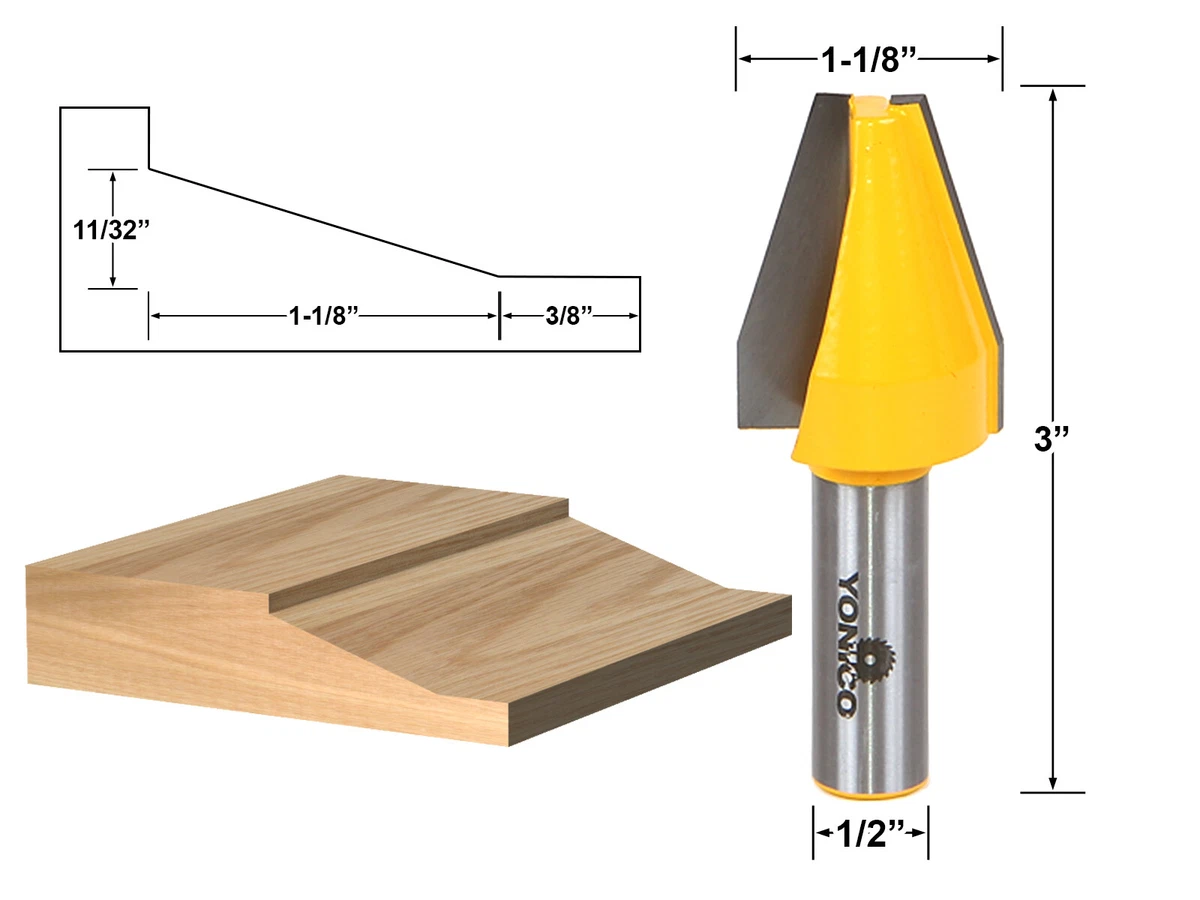 Bevel Vertical Raised Panel Router Bit 1 2