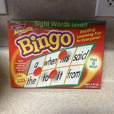 Sight Words Level 1 Bingo Reading Game Fun Learning Ages 5  Up NIB