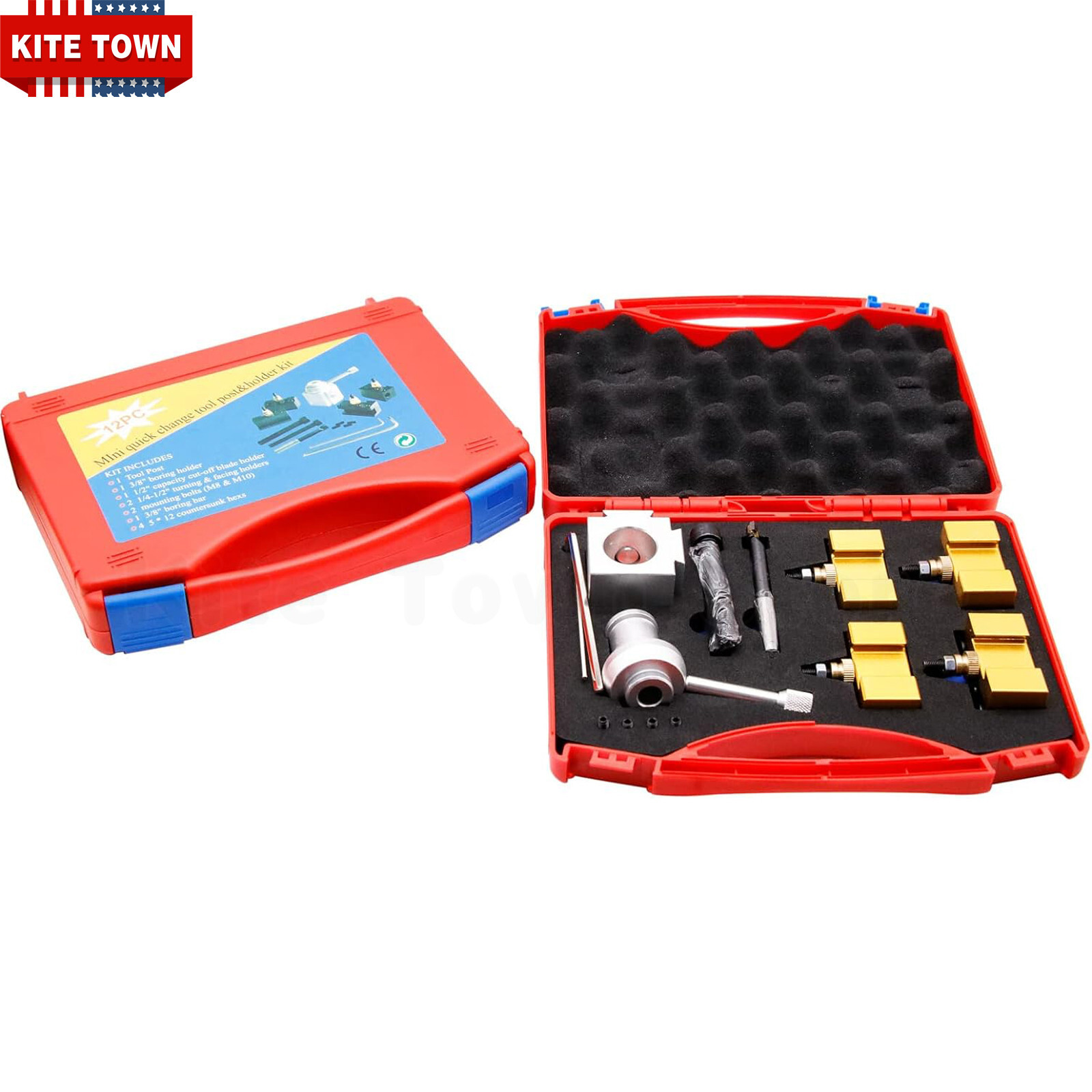 Mini Quick Change Tool Post Holder Aluminum Kit Turning Lath