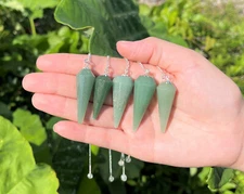 Crystal Gemstone Pendulums - Natural Faceted Pendulum (Dowsing, Divination)