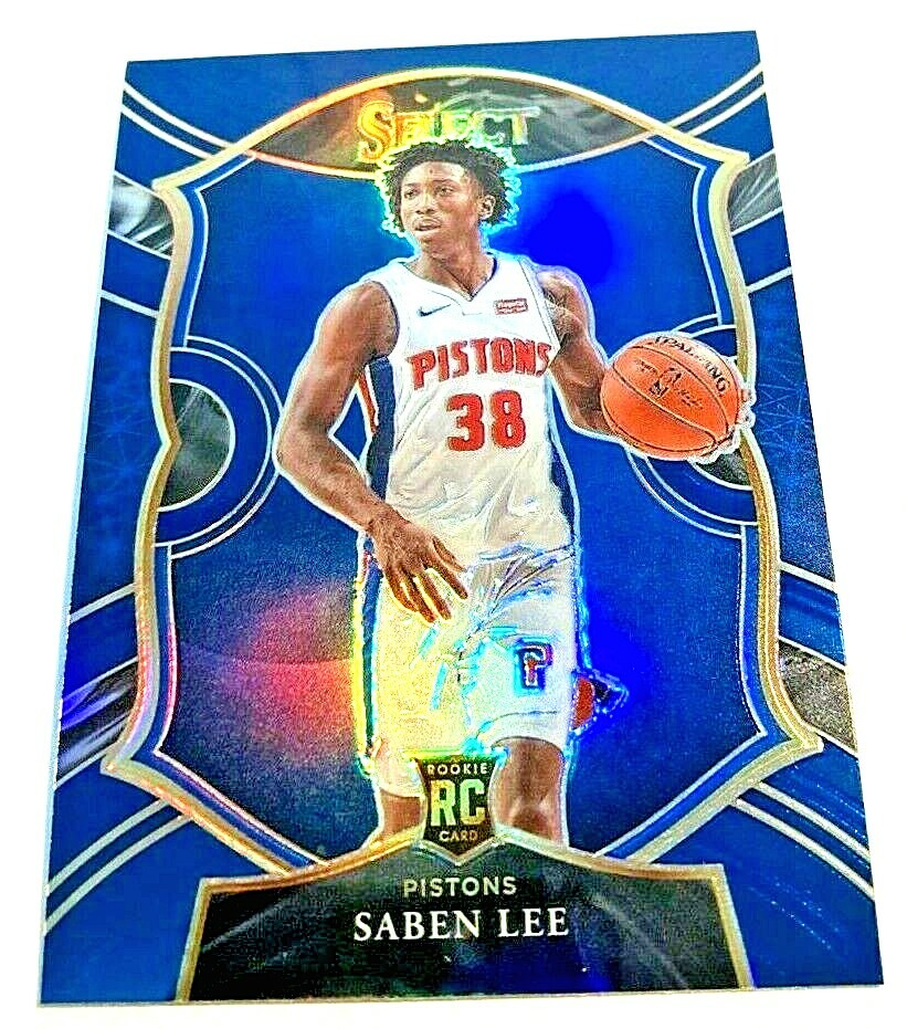 2020-21 Panini Select Basketball #97 Saben Lee RC Silver Prizms Detroit Pistons