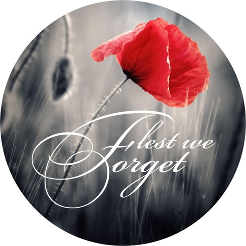 Poppy Day Lest We Remembrance Car Decal Vinyl Sticker For Bumper