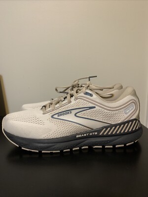 Brooks Mens Beast GTS 23 Gray Running Shoes Sneakers Size
