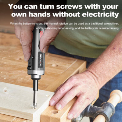 Mini Rechargeable Cordless Electric Screwdriver Drill Bits Set