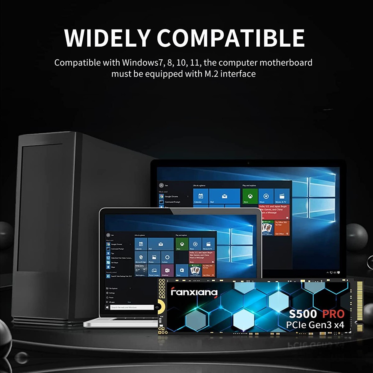 Fanxiang M.2 SSD 1TB NVMe Gen3 SSD Internal Solid State Hard Drive