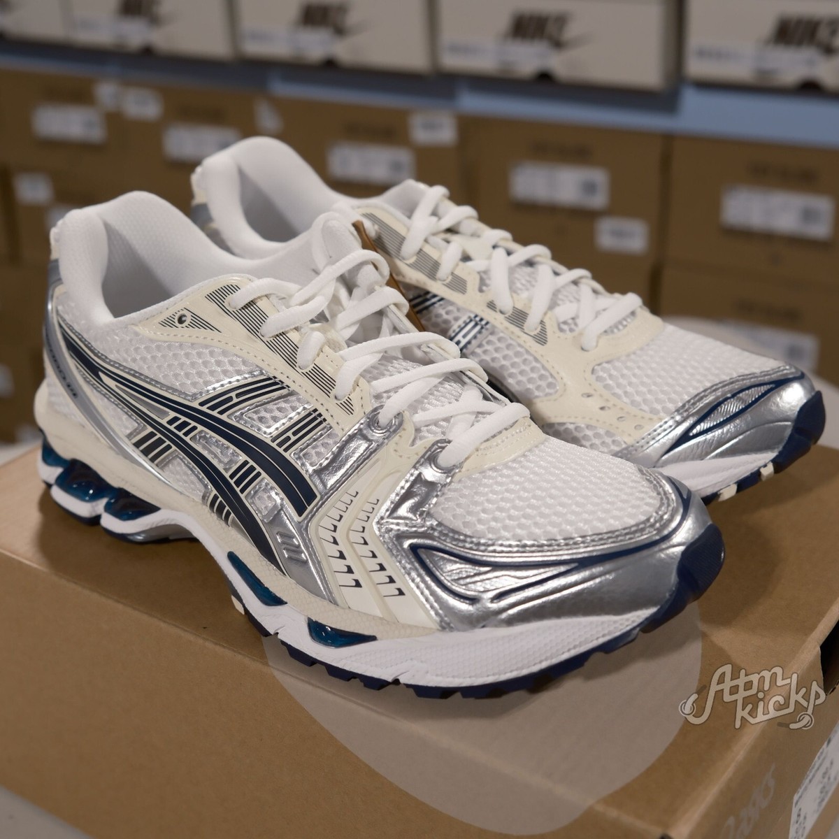 Size 6 - ASICS Gel Kayano 14 White Midnight W for sale Size 6 - ASICS Gel Kayano 14 White Midnight W for sale
